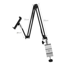 Load image into Gallery viewer, Universal Lazy Tablet Phone Mount Folding Long Arm for Bed Tablet
