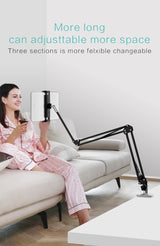 Universal Lazy Tablet Phone Mount Folding Long Arm for Bed Tablet