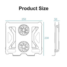 Load image into Gallery viewer, Aluminum Alloy Adjustable Laptop Stand up to17&quot; Bracket Lifting Cooling Holders with Cooling Fan
