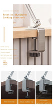 Load image into Gallery viewer, 360° Rotation Long Arm Alloy Phone/Tablet Holder up to 13&quot;, 3~Shaft Design Multi Angle Adjustable

