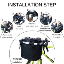 Load image into Gallery viewer, Foldable Cycling Bicycle Quick Release Front Bike Basket Waterproof, Pet Front Bag (33*22*25-36cm)
