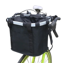 Load image into Gallery viewer, Foldable Cycling Bicycle Quick Release Front Bike Basket Waterproof, Pet Front Bag (33*22*25-36cm)
