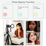 4.5" Universal 3-Mode Rechargeable Selfie Led Fill Light Camera Photography For Phone