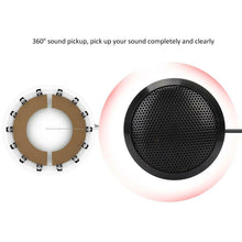 Load image into Gallery viewer, 360° Omni-Directional Microphone USB PC Conference Meeting Noise Echo Canceling
