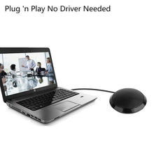 Load image into Gallery viewer, 360° Omni-Directional Microphone USB PC Conference Meeting Noise Echo Canceling
