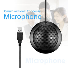 Load image into Gallery viewer, 360° Omni-Directional Microphone USB PC Conference Meeting Noise Echo Canceling
