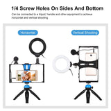 Vlogging Live Broadcast Video Rig Filmmaking Recording Handle Stabilizer Bracket For Smartphones