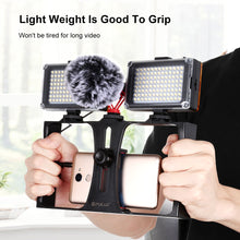 Load image into Gallery viewer, Vlogging Live Broadcast Video Rig Filmmaking Recording Handle Stabilizer Bracket For Smartphones
