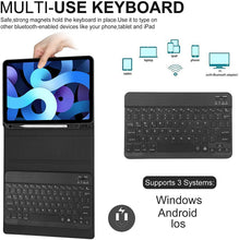 Load image into Gallery viewer, Wireless Bluetooth Keyboard Smart Case For iPad Air 10.9&quot;/ iPad Pro 11.0&quot; With Pencil Holder
