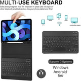 Bluetooth Wireless Keyboard Smart Case with 7 LED Backlight and Protective Case for iPad 7/8/9th Gen 10.2"