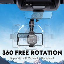 Load image into Gallery viewer, REMAX One Hand Flexi 360° Adjustable Phone Holder Flexi Clamp Rear View Mirror Car Headrest Handle Bar
