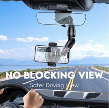 Load image into Gallery viewer, REMAX One Hand Flexi 360° Adjustable Phone Holder Flexi Clamp Rear View Mirror Car Headrest Handle Bar
