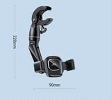 REMAX One Hand Flexi 360° Adjustable Phone Holder Flexi Clamp Rear View Mirror Car Headrest Handle Bar