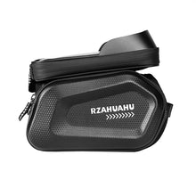 Load image into Gallery viewer, RZAHUAHU 7&quot; Mobile Phone Bike Front Frame Bag Waterproof Touch Screen EVA Hard Shell Top Tube Storage Bag (YA-464)
