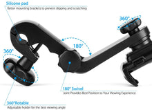 Load image into Gallery viewer, Car Headrest Mount Holder for Phone &amp; Tablet Size up to 13 Inch With Single Side 360°Rotatable
