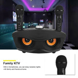 OWL SDRD SD-306 Portable Family Karaoke System Condenser Wireless Stereo Bluetooth Speaker Set With Dual Wireless Microphones