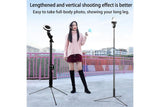 Dual LED Ring Lights with 3 Level Brightness Bluetooth Extendable Selfie Stick (170cm) Metal Stand