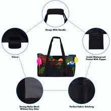 Load image into Gallery viewer, Extra Large Beach Bag Tote Bag Oversized Beach Pool Bag for Family 7 Pockets
