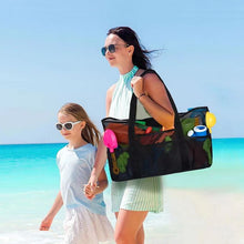 Load image into Gallery viewer, Extra Large Beach Bag Tote Bag Oversized Beach Pool Bag for Family 7 Pockets
