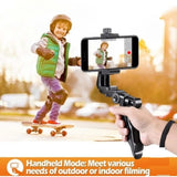 Universal 360° Mobile Phone Holder Tripod Handheld Stabilizer Hand Grip Mount & Bluetooth Shutter