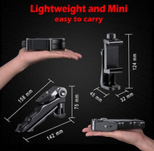Load image into Gallery viewer, Universal 360° Mobile Phone Holder Tripod Handheld Stabilizer Hand Grip Mount &amp; Bluetooth Shutter
