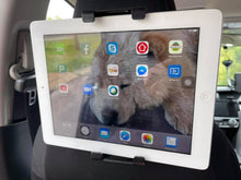 Load image into Gallery viewer, Car Headrest Mount Holder for Phone &amp; Tablet Size up to 13 Inch 360° Rotatable
