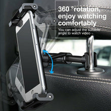 Load image into Gallery viewer, Car Headrest Mount Holder for Phone &amp; Tablet Size up to 13 Inch 360° Rotatable
