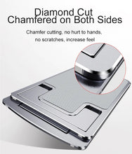 Load image into Gallery viewer, Portable Table Mobile Phone Holder Desktop Fold Aluminum Alloy Card Adjustable Height Viewing Angles
