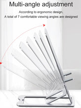 Load image into Gallery viewer, Portable Table Mobile Phone Holder Desktop Fold Aluminum Alloy Card Adjustable Height Viewing Angles
