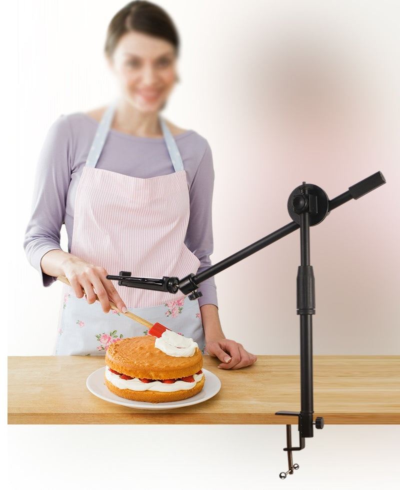 Adjustable Boom Arm Phone Holder with Adjustable Metal Clip for Table Photo Shooting