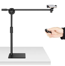 Load image into Gallery viewer, Phone Photography Shooting Bracket Stand with Boom Arm + Ball Head + Phone Clip+ Remote
