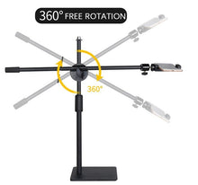 Load image into Gallery viewer, Phone Photography Shooting Bracket Stand with Boom Arm + Ball Head + Phone Clip+ Remote
