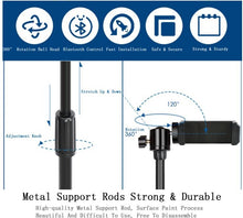Load image into Gallery viewer, Phone Photography Shooting Bracket Stand with Boom Arm + Ball Head + Phone Clip+ Remote
