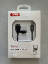 Lavalier Microphone with Portable Collar Clip-On 2 Meter Length (TYPE-C)