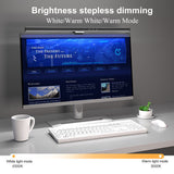 USB Power Asymmetrical Computer Monitor Screen Hanging Light Eye Protection 3 Color Lights Dimmable