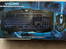 Load image into Gallery viewer, USB Wired Gaming Keyboard &amp; Mouse Set Laptop PC Cool RGB LED Backlight Gamer Combo

