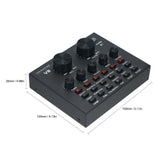 Live Streaming Sound Card V8 Audio Interface Bluetooth Mixer Webcast Sound Card