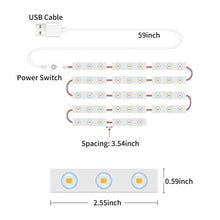 Load image into Gallery viewer, 14 Strings 42 Beads Vanity Mirror Lights, Hollywood Style, Ultra Bright White, Dimmable Touch Control
