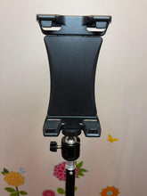 Load image into Gallery viewer, Foldable Portable Sturdy Floor Stand for Phone Tablet Camera &amp; Microphone Holder Height up to 2.1 Meter
