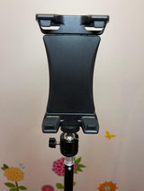 Foldable Portable Sturdy Floor Stand for Phone Tablet Camera & Microphone Holder Height up to 2.1 Meter