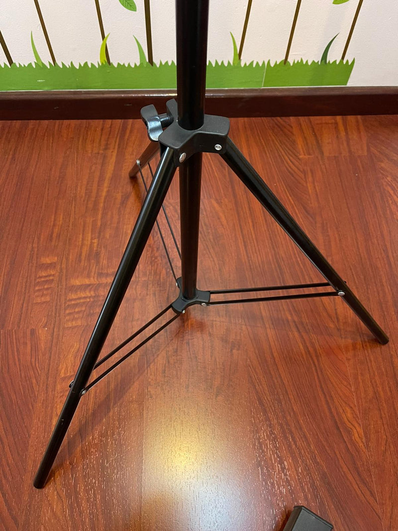 Foldable Portable Sturdy Floor Stand for Phone Tablet Camera & Microphone Holder Height up to 2.1 Meter