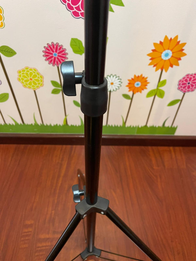 Foldable Portable Sturdy Floor Stand for Phone Tablet Camera & Microphone Holder Height up to 2.1 Meter