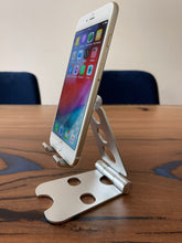 Load image into Gallery viewer, Premium Sturdy Foldable Aluminum Stand Universal for Tablets &amp; Phones up to 12.9&quot; with Pouch
