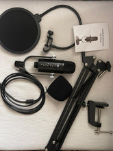 Load image into Gallery viewer, USB Condenser Microphone HIFI DSP Noise Reduction Reverberation Adjustable Built-In Sound Card
