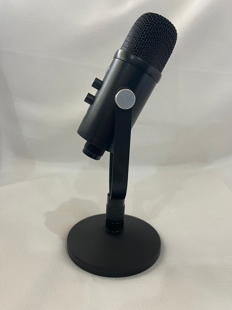 USB Condenser Microphone HIFI DSP Noise Reduction Reverberation Adjustable Built-In Sound Card with Stand