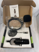Load image into Gallery viewer, USB Condenser Microphone HIFI DSP Noise Reduction Reverberation Adjustable Built-In Sound Card with Stand
