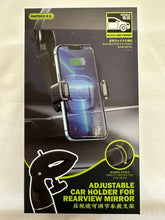 Load image into Gallery viewer, REMAX One Hand Flexi 360° Adjustable Phone Holder Flexi Clamp Rear View Mirror Car Headrest Handle Bar
