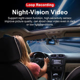 Car Video Recorder 3 In 1 Car Dash Camera FHD 1080P Rear View Camera with Inside Lens Night Vision