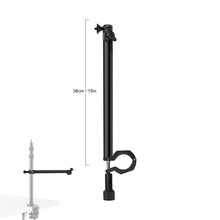 Load image into Gallery viewer, Camera Desk Mount with Auxiliary Holding Boom Arm, Overhead Table C-Clamp Multi Stand
