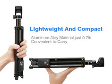 Load image into Gallery viewer, YUNTENG 1688 3 in 1 Bluetooth Portable Selfie Stick Mini Tripod For Phone/Tablet/Light Camera Height up to 134cm
